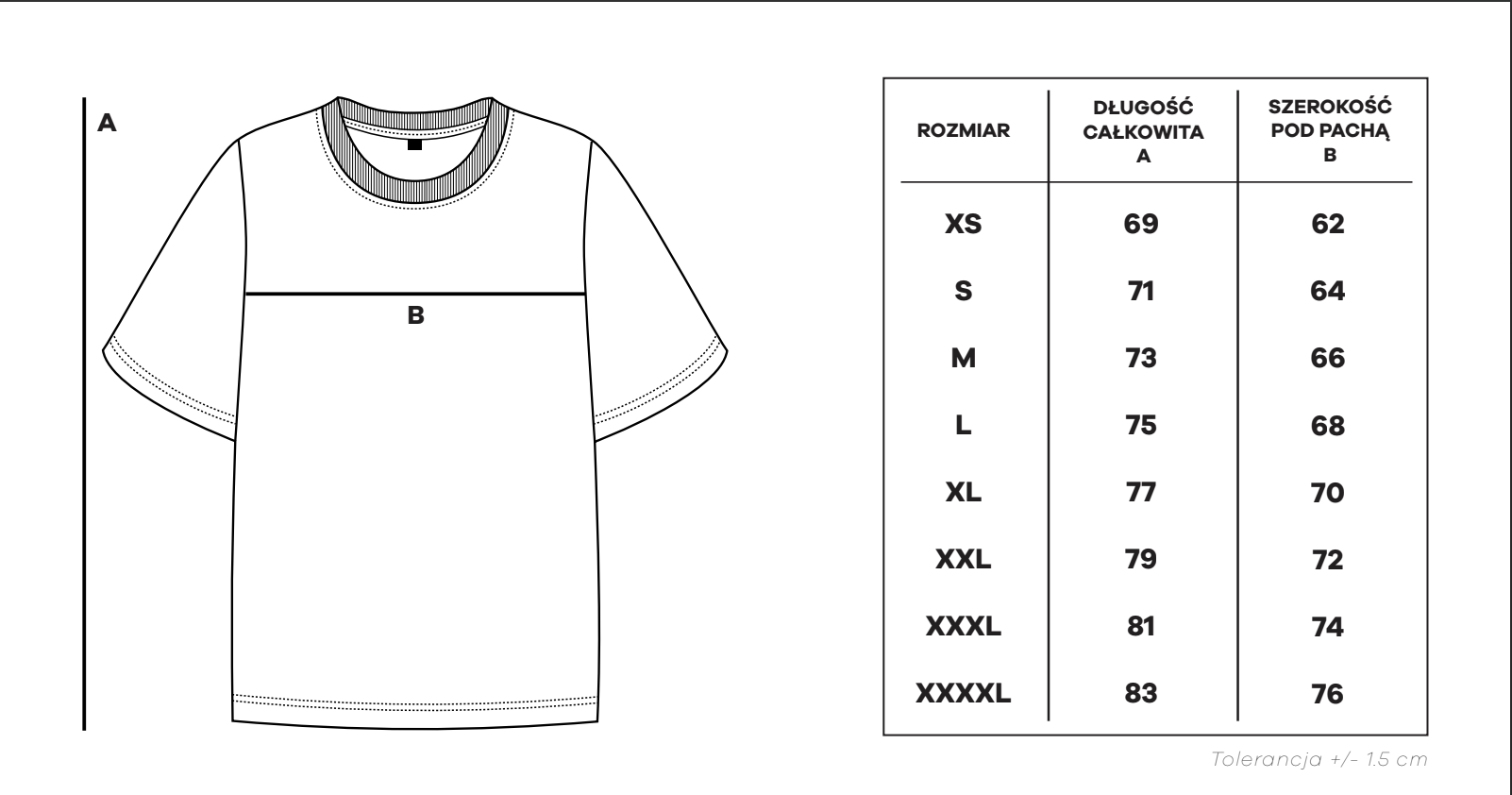 CL oversized tee BLACK